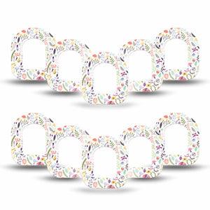 ExpressionMed Springy Stems Pod Mini Tape 10-Pack, Green Foliage Overlay Tape Pump Design