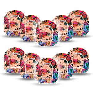 ExpressionMed Butterfly Wings Pod Mini Tape 10 Stickers and 10 Tapes, Butterfly Effect Overlay Tape Pump Design