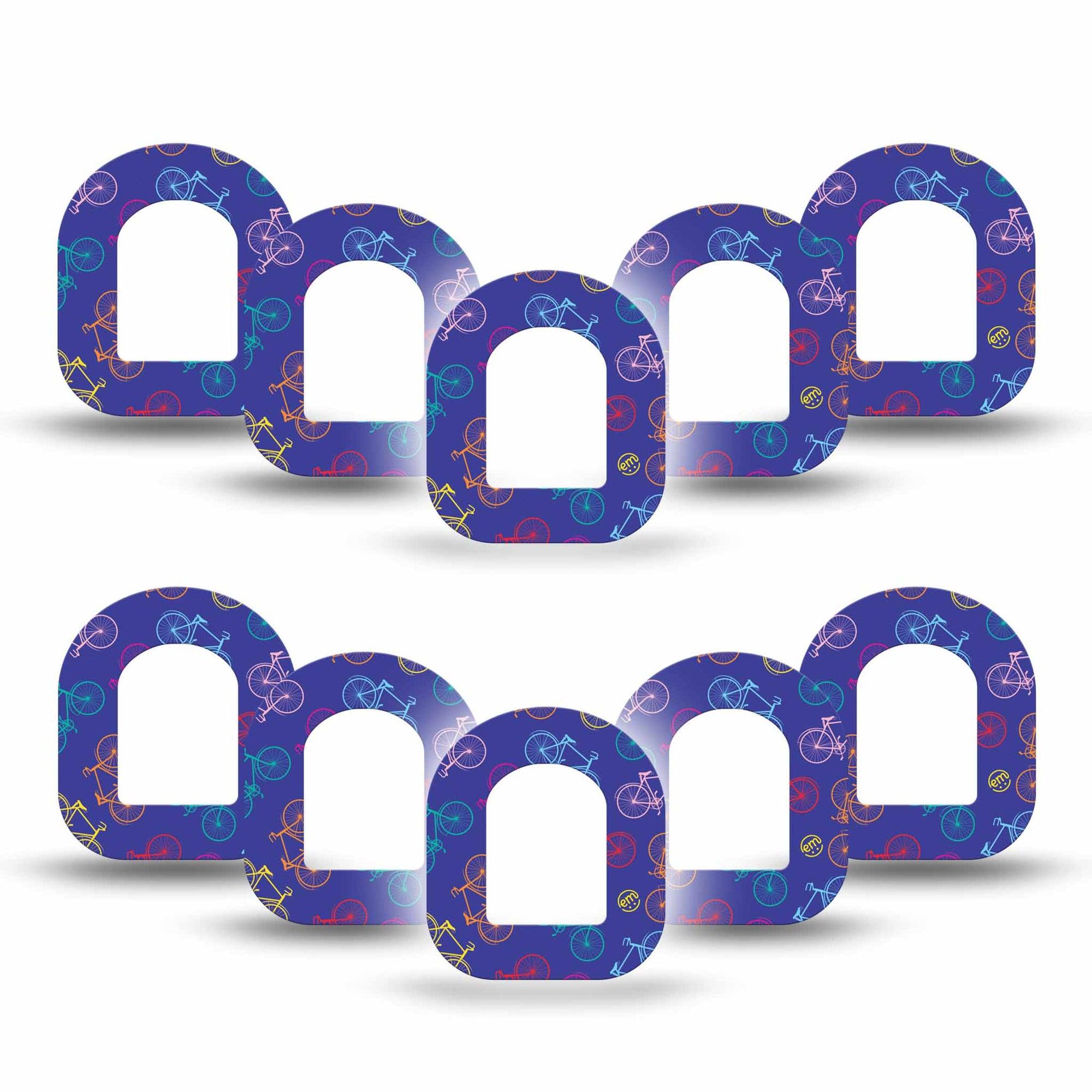 ExpressionMed Neon Bicycles Pod Mini Tape 10-Pack, Electric Wheels Adhesive Patch Pump Design