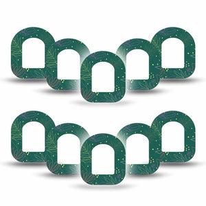 ExpressionMed Graphic Petals Pod Mini Tape 10-Pack, Artistic Flowers Adhesive Patch Pump Design