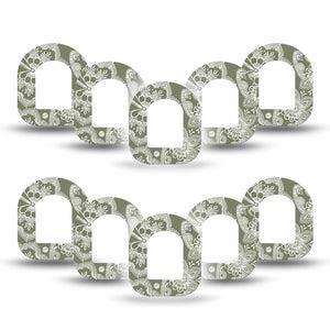 ExpressionMed Olive Henna Pod Mini Tape 10-Pack, Green Beauty Overlay Tape Pump Design