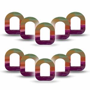 ExpressionMed Falling Colors Pod Mini Tape 10-Pack, Seasonal Palette Adhesive Patch Pump Design