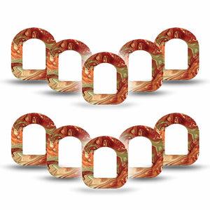 ExpressionMed Rustic Marble Pod Mini Tape 10-Pack, Natural Stone Fixing Ring Patch Pump Design