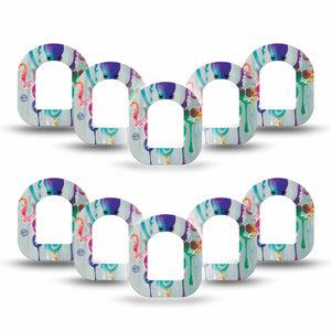 ExpressionMed Octopus Tattoo Pod Mini Tape 10-Pack, Tentacle Art Adhesive Patch Pump Design