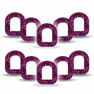 ExpressionMed Pink Sequins Pod Mini Tape 10-Pack, Girly Glitz Fixing Ring Tape Pump Design