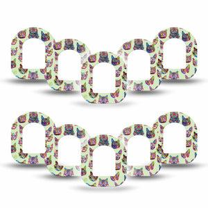 ExpressionMed Cat Party Pod Mini Tape 10-Pack, Kitty Celebration Fixing Ring Tape Pump Design