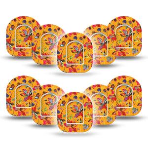 ExpressionMed Buzzing Wings Pod Mini Tape 10-Pack Stickers and 10-Pack Tapes, Buzzy Insects Plaster Pump Design
