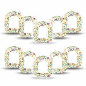 ExpressionMed Summer Greenery Pod Mini Tape 10-Pack, Verdant Leaves Fixing Ring Patch Pump Design