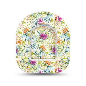 ExpressionMed Summer Greenery Pod Mini Tape Single Sticker and Single Tape, Sunny Greens Overlay Patch Pump Design