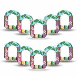 ExpressionMed Surfs Up Pod Mini Tape 10-Pack, Ocean Fun Fixing Ring Tape Pump Design