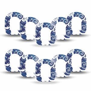 ExpressionMed Delft Kittens Pod Mini Tape 10-Pack, Dutch-inspired Felines Adhesive Tape Pump Design