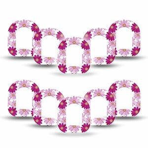 ExpressionMed Brilliant Daisies Pod Mini Tape 10-Pack Tapes, Radiant Daisies Patch Pump Design