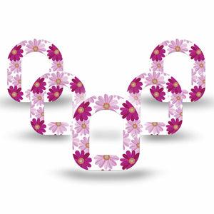 ExpressionMed Brilliant Daisies Pod Mini Tape 5-Pack, Cheerful Blooms Overlay Tape Pump Design