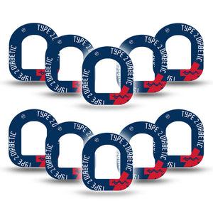 ExpressionMed Type 2 Diabetic Alert Pod Mini Tape 10-Pack, Diabetes Monitoring Patch Pump Design