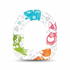 ExpressionMed Gooseberry Puppies Pod Mini Tape Single, Fuzzy Companions Adhesive Tape Pump Design
