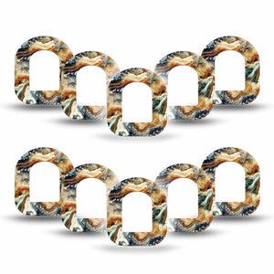 ExpressionMed Sea in a Storm Pod Mini Tape 10-Pack Tapes, Stormy Seascape Plaster Pump Design