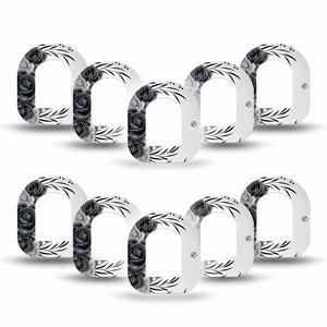 ExpressionMed Tattoo Rose Pod Mini Tape, 10-Pack, Classic Tattoo Rose Inspired Design Pod Adhesive Patch