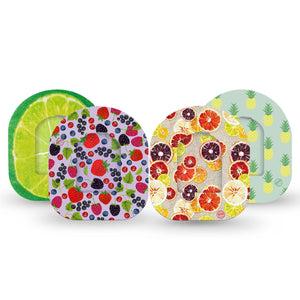 ExpressionMed Sweet Citrus Variety Pack OmniPod Tape and Sticker, 8-Pack Variety, Sweet Oranges, CGM Overlay Tape Design