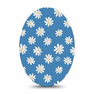 Medtronic Enlite / Guardian ExpressionMed Painted Daisies Universal Oval Tape