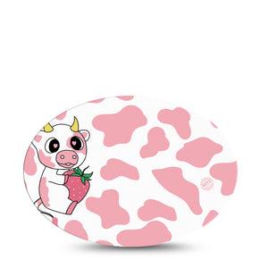 Medtronic Enlite / Guardian Strawberry Cow Universal Patch Single