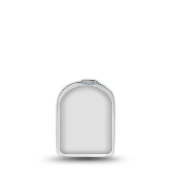ExpressionMed White Omnipod Surface Center Sticker, Single Sticker Decoration Pump Design