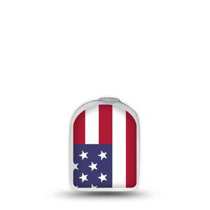 ExpressionMed US Flag Pod Full Wrap Sticker Pod Surface Sticker Single Sticker United States Flag Vinyl Decoration Pump design