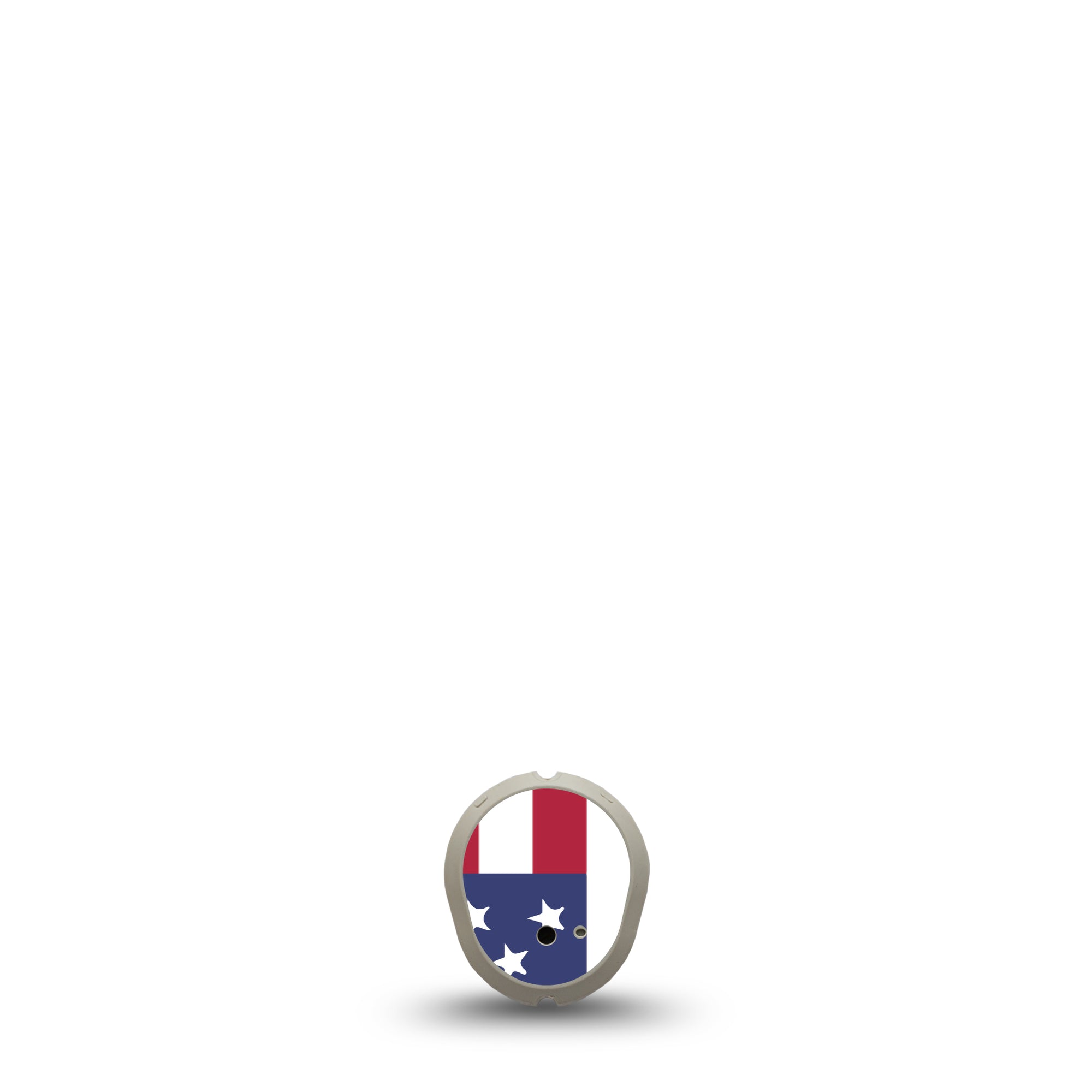 US Flag Dexcom G7 Transmitter Sticker, Single, US Flag Fragment Themed, Adhesive Sticker Design
