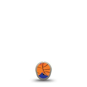 Basketball Dexcom G7 Transmitter Sticker, Single, Sports Ball Inspired, Adhesive Sticker Design