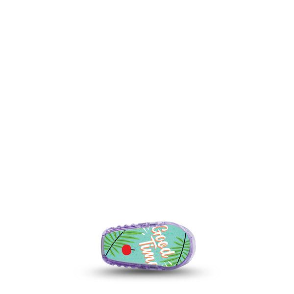 ExpressionMed Good Times Dexcom G6 Transmitter Sticker, Single, Beach Times Inspired, CGM Plaster Patch Design