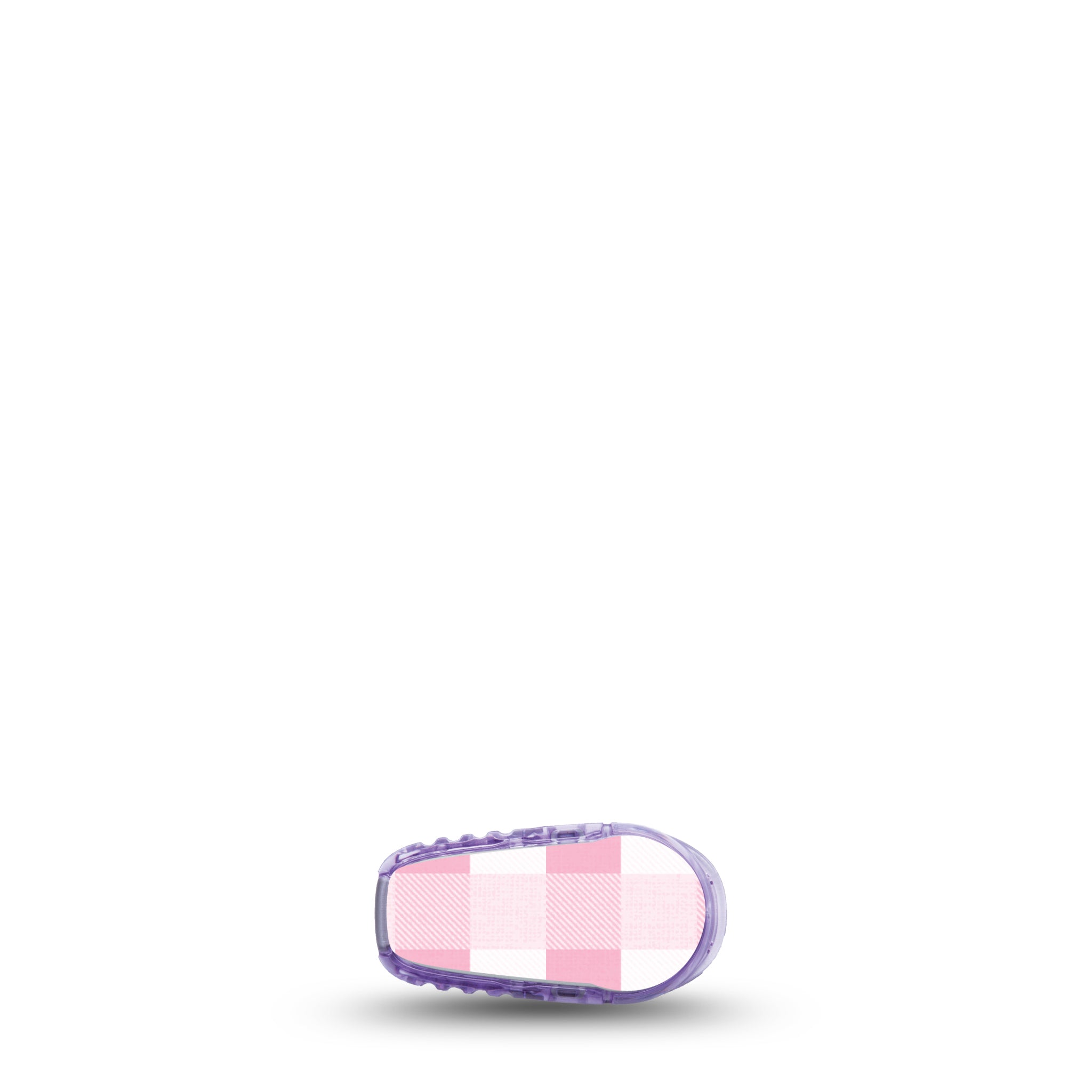 ExpressionMed Pink Gingham Dexcom G6 Transmitter Sticker
