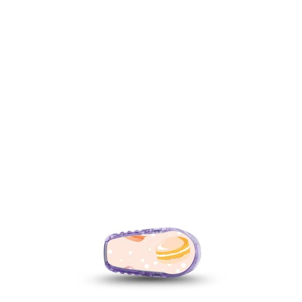 ExpressionMed Macarons Dexcom G6 Transmitter Sticker, Single, Yellow Macarons Themed, Adhesive Sticker Design