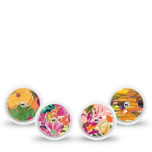 ExpressionMed Tangerine Tropics Variety Pack Freestyle Libre and Libre 2 Plus Sticker, Abbott Lingo, 4-Pack Sticker Variety Warm Coastal Breeze, Vinyl Graphics Continuous Glucose Monitor Design