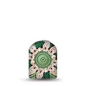 ExpressionMed Knit Monstera Omnipod Full Wrap Center Sticker Single Sticker Only Design, Vinyl Decoration Pump Design