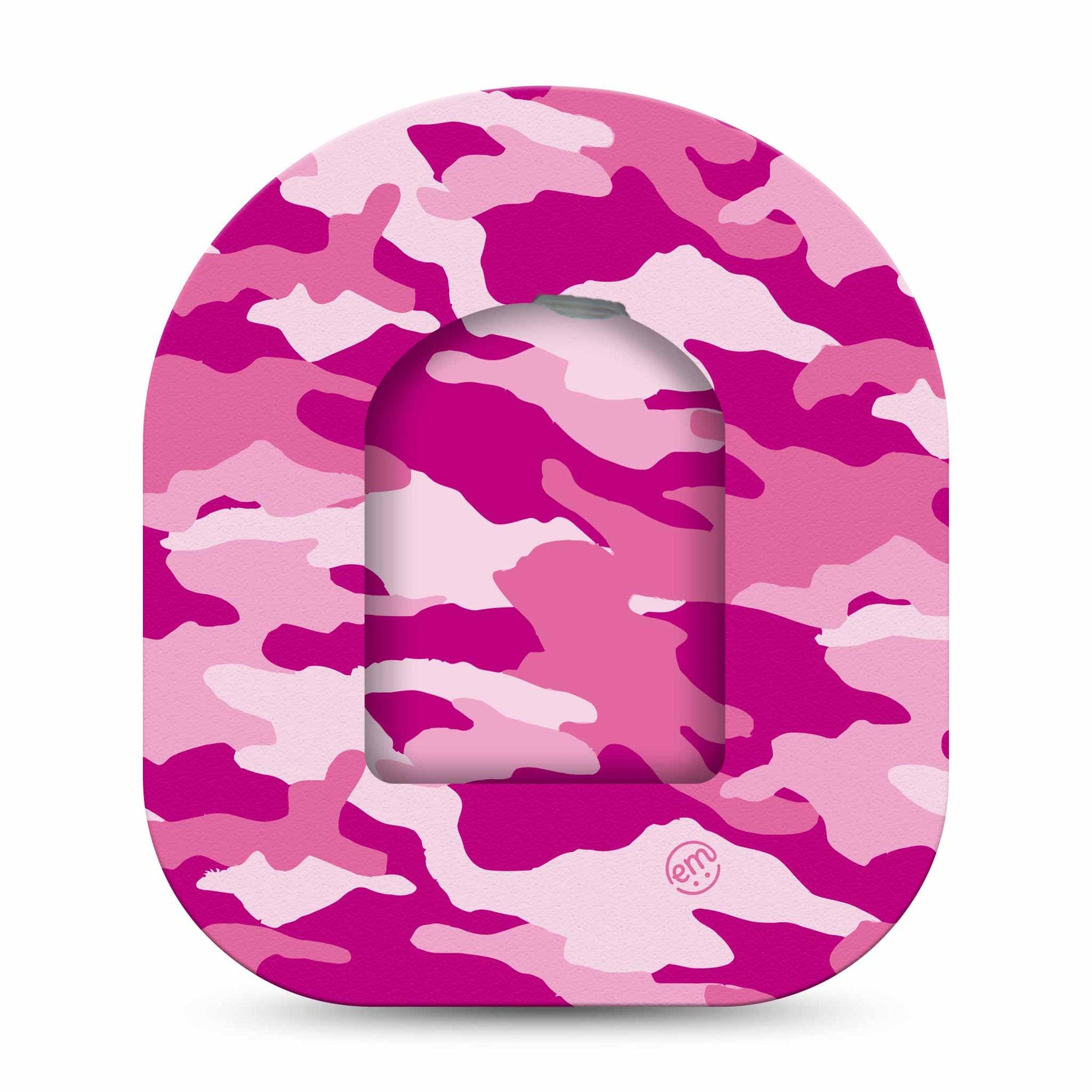 ExpressionMed Pink Camo Pod Full Wrap Sticker Single with Matching Omnipod Patch Sticker Classic camo Pinks Vinyl Graphics Pump design