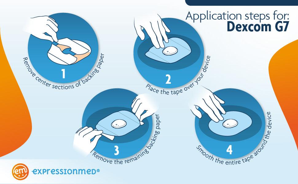 ExpressionMed Dexcom G7 Tape Application Guide