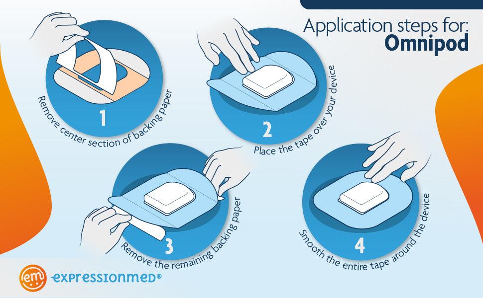 ExpressionMed Omnipod Tape Application Guide