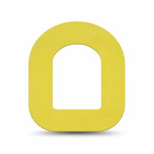 ExpressionMed Butter Yellow Omnipod Mini Tape, Single Tape Pantone 601 U, Adhesive Tape Pump Design