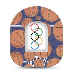 ExpressionMed 5 Rings Omnipod Surface Center Sticker and Mini Tape Paris 2024 Vinyl Sticker and Tape Design Pump Design