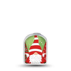 ExpressionMed Holiday Gnomies Omnipod Surface Center Sticker Single Sticker Only Bright Cute Christmas Gnomes, Vinyl Decoration Pump Design