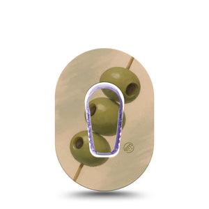 ExpressionMed Olives Dexcom G6 Mini, Single Tape and Single Sticker Olives on a pick Waterproof Adhesive Tape for CGM