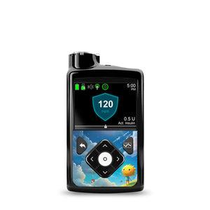 ExpressionMed Summer Kite MiniMed Pump Sticker, Single Sticker Only Sunny Cloud Sky, Vinyl Decoration Pump Design