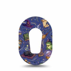 ExpressionMed Wizarding World Dexcom G6 Mini, Single Tape whimsical magic print Adhesive Tape for CGM