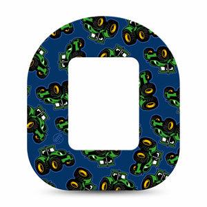 ExpressionMed Tractors Tandem Mobi Tape, Single Tape Toy Tractor Truck, Adhesive Tape CGM Design