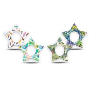 ExpressionMed Desert Succulent Variety Pack  Dexcom G7 Star Shape Tape, Dexcom Stelo Glucose Biosensor System,  4-Pack Tape Variety Cactus Greens Botanics, Overlay Patch CGM Design