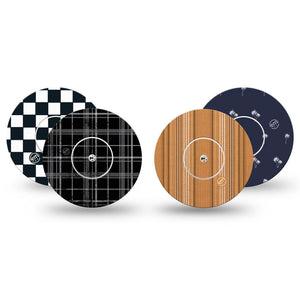 ExpressionMed Everyday Classic Freestyle Libre, Libre 2 Plus, and Abbott Lingo, tape and sticker  Stripes and plaid Adhesive Tape for CGM