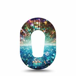 ExpressionMed Disco Lights Dexcom G6 Mini, Single Tape Dance floor inspired Adhesive Tape for CGM