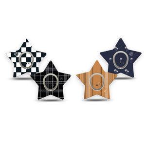 ExpressionMed Everyday Classic Dexcom G7 and Dexcom Stelo Glucose Biosensor System Star, tape and sticker  Mens inspired style patterns Plaster for CGM