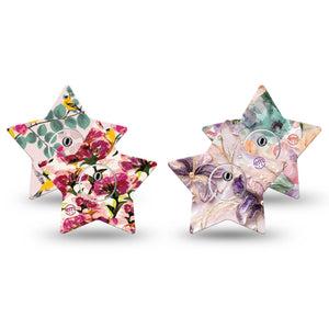 ExpressionMed Warm Florals Freestyle Libre 3 and Libre 3 Plus Star, tape and sticker  Spring blossomings Overlay Tape for CGM