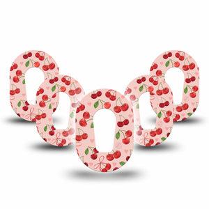 ExpressionMed Cherries Dexcom G6 Mini Tape, 5-Pack Tape Sweet Cherry Bundles, Adhesive Tape CGM Design