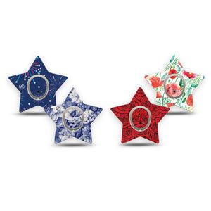 ExpressionMed Heritage Floral Dexcom G7 and Dexcom Stelo Glucose Biosensor System Star, tape and sticker  vintage flower pattern Plaster for CGM